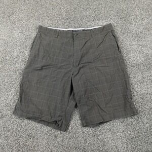 Ashworth Shorts Mens 38 Gray Chino Bermuda Golf Casual Preppy Cotton‎ Mid Rise